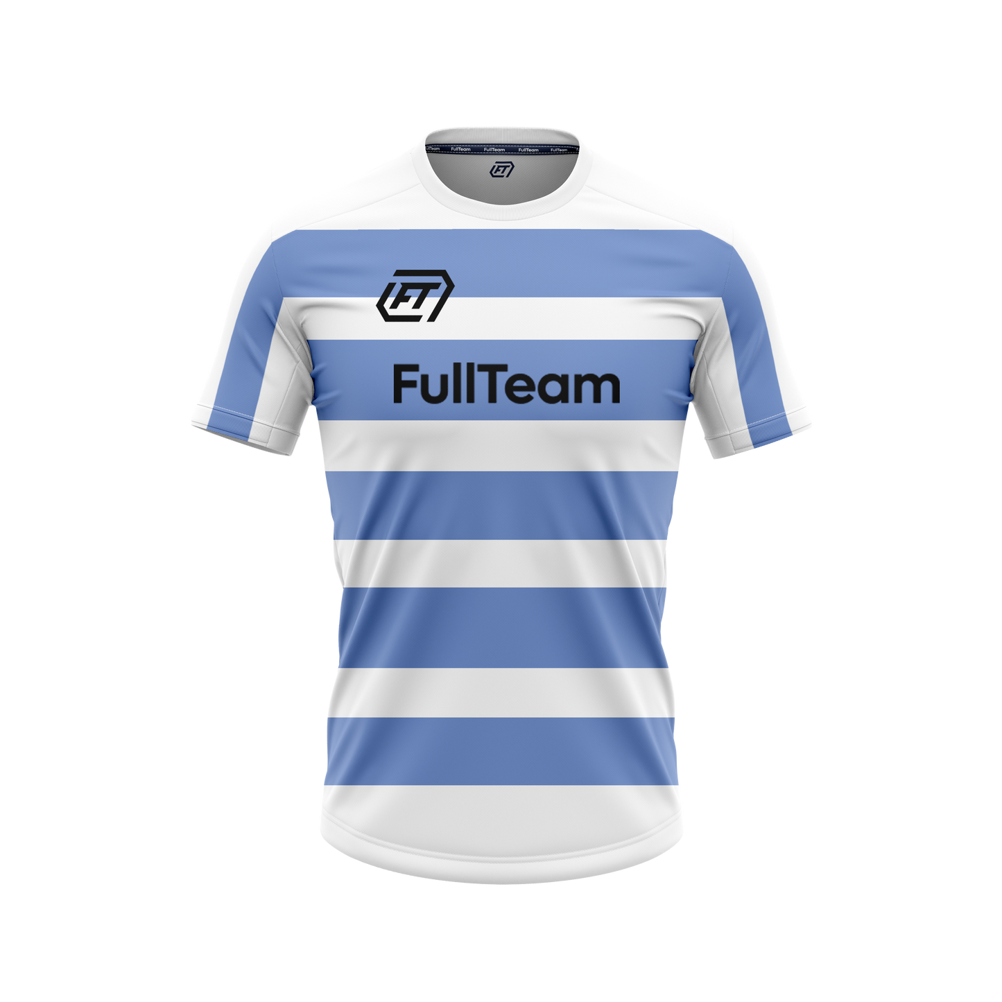 FullTeam Classic Stripe Jersey – Sky & White